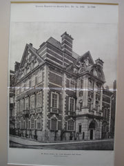 54 Mount Street, W., Lord Windsor's New House, London, England, UK, 1898, Fairfax B. Wade