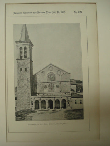 Cathedral of Sta. Maria Assunta, Spoleto, Italy, EUR, 1897, Unknown