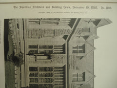 Facade on the Quadrangle: Library Stack-Building, Princeton University, Princeton, NJ, 1898, William A. Potter