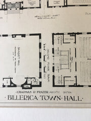 Billerica Town Hall, Billerica, MA, 1894, Chapman & Frazer, Original