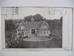 Stable for Archer Brown, East Orange, NJ, 1901, Ludlow & Valentine