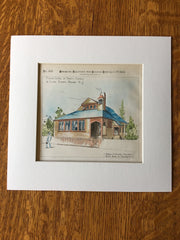 Mission Chapel of Trinity Church, Newark, NJ, 1885, Original Hand Colored -