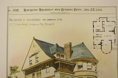 Residence of D. B. Anderson , New Cumberland, WV, 1893, S. T. McClarren