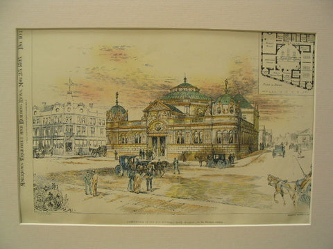 Halifax Bank, Halifax, England, United Kin, 1895, Herbert Athron