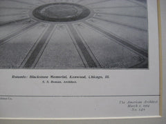 Blackstone Memorial, Chicago, IL, 1904, S. S. Beman