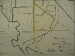Sewerage, Keene, NH, 1883, Geo. E. Waring