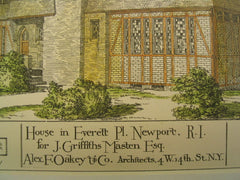 House for J. Griffiths Masten, Newport, RI, 1883, Alex F. Oakley and Co