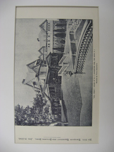 Hill Crest, the House of W. F. Havemeyer, Red Bank, NJ, 1898, Brunner and Tryon
