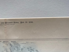 Stack Building, Princeton University, NJ, 1896, Wm Potter, Hand Colored Original -