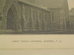 Christ Church Cathedral, Montreal, Quebec, CAN, 1889