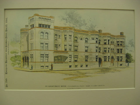 Apartment House, Minneapolis, MN, 1891, Harry W. Jones