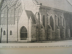 Church of the Holy Communion on Washington Ave. and 28th St., St. Louis, MO, 1896
