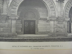 Princeton University Hall, Princeton, NJ, 1897, W. A. Potter