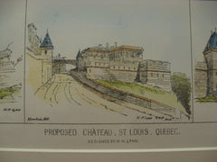 Proposed Chateau, St. Louis, CAN, 1877, W. H. Lynn