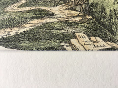 Nimrod Elkin, Rock River, WI, 1883, Max Schropp, Original Plan Hand Colored