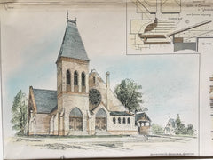 Presbyterian Church, South Orange, NJ, Rossiter & Wright, Original Plan
