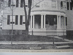 House for Professor C. E. Hart, New Brunswick, NJ, 1890, Henry Rutgers Marshall