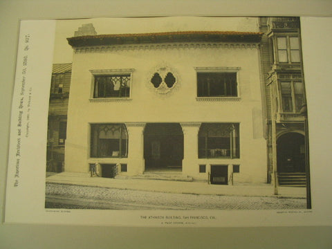 Atkinson Building, San Francisco, CA, 1893, A. Page Brown,