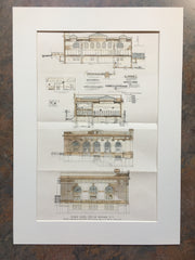 Public Bath, Newark, NJ, 1913, Werner & Windolph, Original Hand Colored