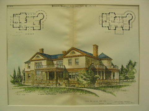 House for Hayter Reed, Ottawa, CAN, 1894, Hoppin and Koen