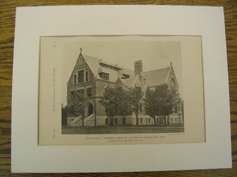 Clark Hall, Western Reserve University, Cleveland, OH, 1891, Richard M. Hunt