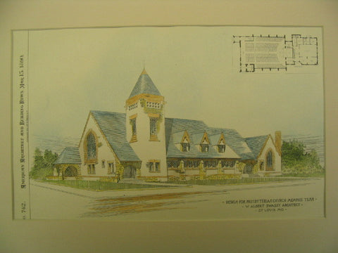 Presbyterian Church , Memphis, TN, 1890, W. Albert Swasey