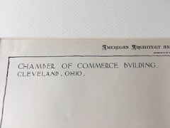 Cleveland Chamber of Commerce, OH, 1897, Hand Colored, Original -
