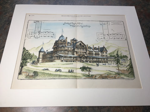 Battery Park Hotel, Asheville, NC. Hazlehurst & Huckel, 1886, Original Plan