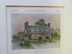 House of Theodor Leonhard, Haledon, NJ, 1928, Original Plan. P.F. Watkeys.