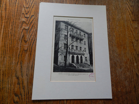 Memorial Union Building,University of Wisconsin,Madison,WI,1929,Lithograph. A. Peabody.