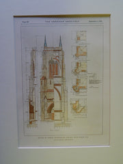Tower, Bethesda-by-the-Sea, Palm Beach, FL, 1928, Original Plan. Hiss&Weekes