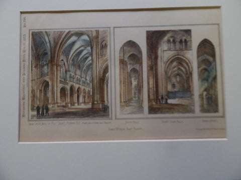 Cathedral of All Saints, Albany, NY 1883. Original Plan. Robert W. Gibson.