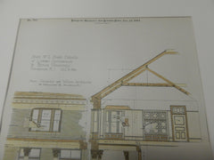 Lyman Gymnasium, Brown University, Providence, RI. 1891. Original Plan.  Stone, Carpenter, & Wilson.