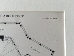 Plan, Glen Ridge Country Club, NJ, 1916, Lithograph. Davis, McGrath & Kiessling