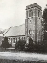 Presbyterian Church, Upper Montclair, NJ, 1916, Lithograph.  Lewis & Wickenhoer