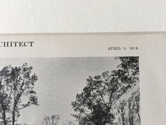 John McElroy House, South Orange, NJ, 1916, Lithograph. Davis/McGrath/Kiessling
