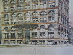 Boston Building, Denver, CO, 1889, Original Plan. Andrews & Jaques.