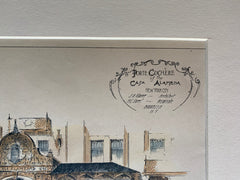 Casa Alameda, NY, 1893, Glover & Carre, Original Hand Colored -