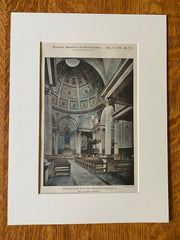 St John Chrysostum, Philadelphia, 1899, Baily & Truscott, Original Hand Colored -