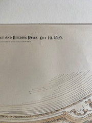 John E Devlin House, Boston, MA, 1895, Wheelwright et al., Original Hand Colored -