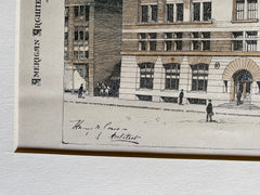Theo. Wetmore Wholesale Warehouse, Minneapolis, MN, 1894, Original Hand Colored -