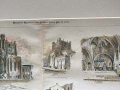 Trinity Church, San Francisco, CA, 1894, A Page Brown, Original Hand Colored -