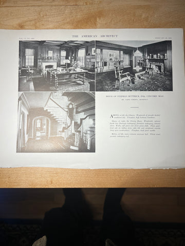 House of Stedman Buttrick, Concord, MA, 1912, Mr. James Purdon