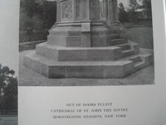 Cathedral of St. John The Divine, Pulpit, Morningside Heights NY, 1915. Howells & Stokes