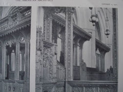 Calvary Church, Rood Screen and Pulpit, Pittsburgh PA, 1911. Cram, Goodhue & Ferguson