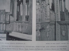 Calvary Church, Rood Screen and Pulpit, Pittsburgh PA, 1911. Cram, Goodhue & Ferguson