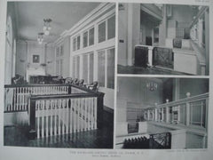 The Rockland County Trust, Co., Nyack, New York 1911, Lithograph. Donn Barber.