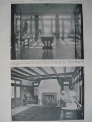 Residence of Charles L. Harding,Esq., Sunroom, Dedham, Mass. 1911, Lithograph. James Purdon.