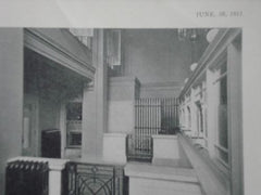 The Rockland County Trust, Co., Nyack, New York 1911, Lithograph. Donn Barber.