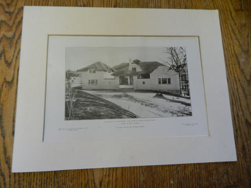 Stable of C.S. Houghton,ESQ, Suffolk Road, Newton, MA, 1905,Lithograph.
